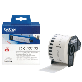 Brother DK 22223 P Touch White Continuous Label Tape Roll 50mm x 30.48m Original