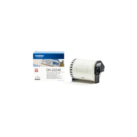 Brother DK 22246 Black on White Continuous Label Tape Roll 103mm x 30.48m Original