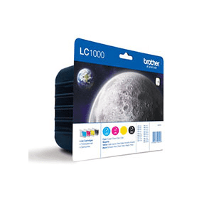 Brother LC1000 Multipack Full Set of 4 Ink Cartridges Original