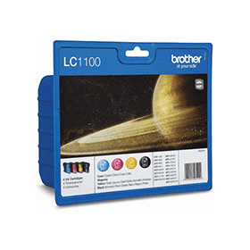 Brother LC1100 Multipack Full Set of 4 Ink Cartridges Original