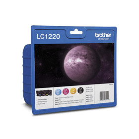 Brother LC1220 Multipack Full Set of 4 Ink Cartridges LC1220VALBP Original