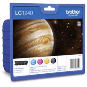 Brother LC1240 Multipack Full Set of 4 Ink Cartridges LC1240VALBP Original