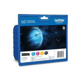 Brother LC1280XL High Capacity Multipack Full Set of 4 Ink Cartridges LC1280XLVALBP Original