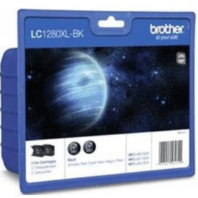 Brother LC1280XLBK Black High Capacity Ink Cartridge Twin Pack LC1280XLBKBP2 Original