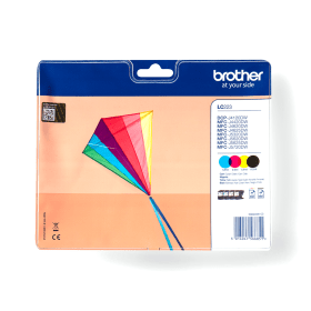 Brother LC223 Multipack Full Set of 4 Ink Cartridges LC223VALBP Original