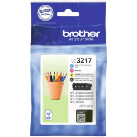 Brother LC3217 Multipack Full Set of 4 Ink Cartridges LC3217VAL Original