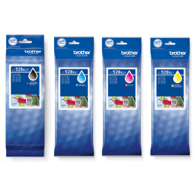 Brother LC528XL Ultra High Capacity Multipack Full Set of 4 Ink Cartridges Original