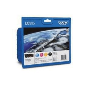Brother LC985 Multipack Full Set of 4 Ink Cartridges LC985VALBP Original