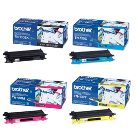 Brother TN 130 Multipack Full Set of 4 Toner Cartridges Original