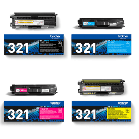 Brother TN 321 Multipack Full Set of 4 Toner Cartridges Original
