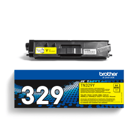 Brother TN 329Y Yellow Extra High Capacity Toner Cartridge Original