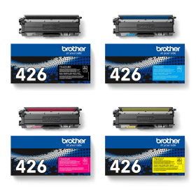 Brother TN 426 Extra High Capacity Multipack Full Set of 4 Toner Cartridges Original