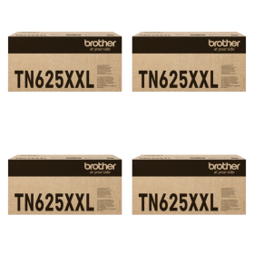 Brother TN 625XXL Extra High Capacity Multipack Full Set of 4 Toner Cartridges Original