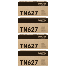 Brother TN 627 Ultra High Capacity Multipack Full Set of 4 Toner Cartridges Original