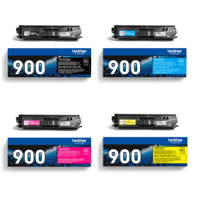 Brother TN 900 Multipack Full Set of 4 Toner Cartridges Original