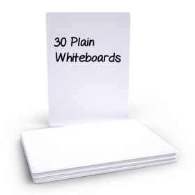 Budget Whiteboard Plain 30 Pack 448191 F