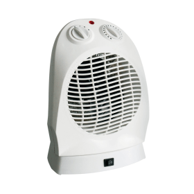 CED 2000W Oscillation Upright Fan Heater White 599262 F