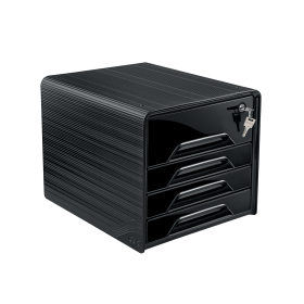 CEP Smoove Secure 4 Drawer Module with Lock Black 562402 F