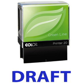 COLOP Green Line Word Stamp DRAFT Blue C144836DRA 462188 F