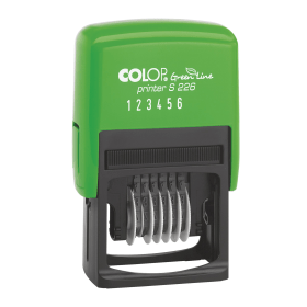 COLOP S226 Green Line Numbering Stamp Black GLS226 103577 F