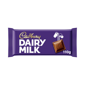 Cadbury Dairy Milk Chocolate Bar 110g 829267 F