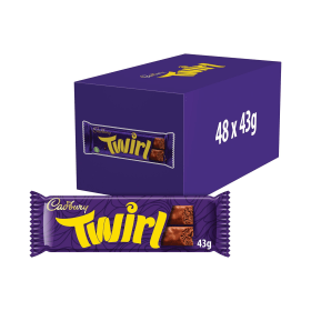 Cadbury Twirl Chocolate Bar 43g 48 Pack 576939 F