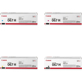 Canon 067H High Capacity Multipack Full Set of 4 Toner Cartridges Original