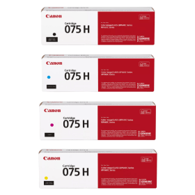 Canon 075H High Capacity Multipack Full Set of 4 Toner Cartridges Original