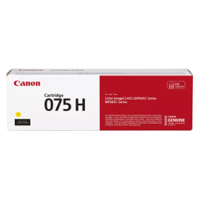 Canon 075H Yellow High Capacity Toner Cartridge 6366C002 Original