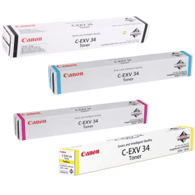 Canon C EXV34 Multipack Full Set of 4 Toner Cartridges Original
