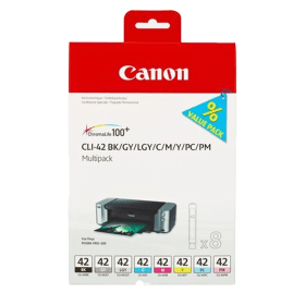 Canon CLI 42 Multipack Full Set of 8 Ink Cartridges 6384B010 Original