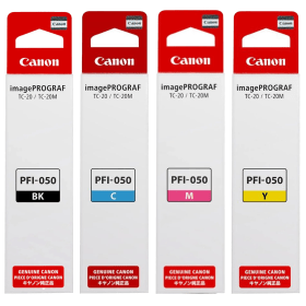 Canon PFI 050 Multipack Full Set of 4 Ink Cartridges Original