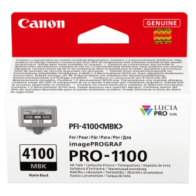 Canon PFI 4100MBK Matte Black Ink Cartridge 6776C001 Original