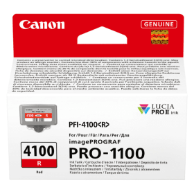 Canon PFI 4100R Red Ink Cartridge 6785C001 Original
