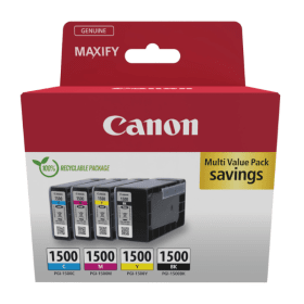 Canon PGI 1500 Multipack Full Set of 4 Ink Cartridges 9218B005 Original