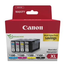 Canon PGI 1500XL High Capacity Multipack Full Set of 4 Ink Cartridges 9182B004 Original