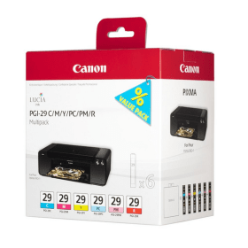 Canon PGI 29 Multipack 6 Ink Cartridges 4873B005 Original