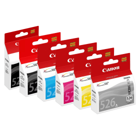 20 Cartucce Compatibili Canon PGI-525 CLI-526 | Nero, PGBK, Ciano, Magenta, Giallo | Alta Resa