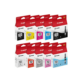 Canon PGI 72 Multipack Full Set of 10 Ink Cartridges Original