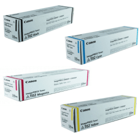 Canon T02 Multipack - Full Set of 4 Toner Cartridges (Original