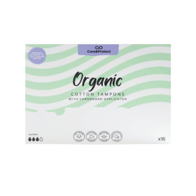 Care Protect Sustainable Applicator Super Tampons 12x16 192 Pack 6493 TSL00134 F