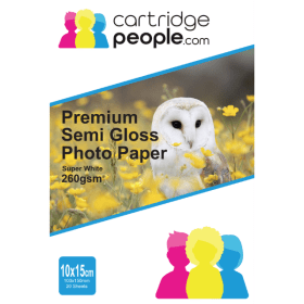 Cartridge People 10x15cm Premium Semigloss Photo Paper 255gsm 20 Sheets 2426 CP