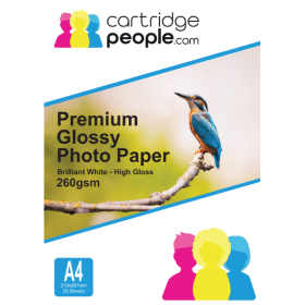 Cartridge People A4 Premium Glossy Photo Paper 260gsm 20 Sheets 19789 CP