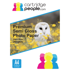 Cartridge People A4 Premium Semigloss Photo Paper 255gsm 20 sheets 1336 CP