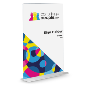 Cartridge People A4 Stand Up Sign Holder Desktop Clear 47053 CP