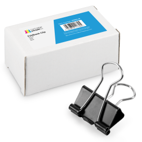 Cartridge People Black Foldback Clip 19mm 12 Pack 47032 CP