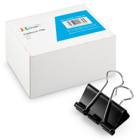 Cartridge People Black Foldback Clip 32mm 12 Pack 47034 CP