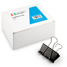 Cartridge People Black Foldback Clip 51mm 12 Pack 47035 CP