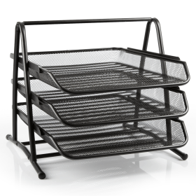 Cartridge People Mesh 3 Tier Letter Tray A4 Black 47036 CP