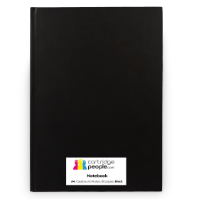 Cartridge People Notebook Casebound Ruled 80 Pages A4 Black 47064 CP